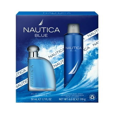 Nautica Blue, 2pc Gift Set: 1.7oz EDT   6.0oz Body Spray