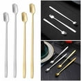 thumbnail image 5 of 5Pcs Kitchen Bar Tea Long Handle Stainless Steel Coffee Stirrers Milk Spoon Teaspoon, 5 of 5