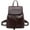 Coffee Brown, variant on CAILDANL Leather Backpack for Men, Waxed Canvas Shoulder Rucksack Carry-On Travel Backpack