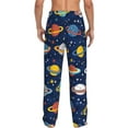 thumbnail image 3 of Balery Planets and Stars print Men's Pajama Pants,Ultra Lightweight Pjs,Lounge Pant-Large, 3 of 9