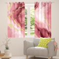 thumbnail image 3 of Homewish Marble Pattern Blackout Curtains Set of 2 (52x84 Each),Fluid Stripe Aesthetic Window Curtains,Red White Gold Curtains and Drapes For Girls Teens,Ultra Soft Home Decor, 3 of 6