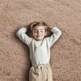 thumbnail image 3 of Super Soft Circle Rugs for Girls Princess Castle Toddlers Play Tent 3 Diameter Circular Area Rugs for Kids Bedroom Baby Room Decor Round Shag Playhouse Carpets(Φ3, Beige), 3 of 11