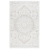 SAFAVIEH Ebony Adolf Floral Area Rug, Ivory/Brown, 4' x 6'