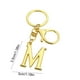 thumbnail image 3 of 1 llavero de metal con letras doradas de la A a la Z, ideal como regalo de Navidad, para decorar el hogar otoñal o para decorar la habitación., 3 of 6
