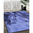 thumbnail image 3 of Ahgly Company Machine Washable Indoor Round Transitional Sky Blue Area Rugs, 8' Round, 3 of 7