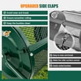 thumbnail image 7 of S AFSTAR 24-Inch Compost Spreader, Peat Moss Spreader with Upgrade Side Latches & U-Shape Handle, Metal Mesh Topdressing Roller for Topsoil, Fertilizer, Garden & Lawn Care Manure S, 7 of 7
