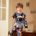thumbnail image 4 of Kiijoy Boys Astronaut Themed Outfit Long Sleeve Top and Pants Sleepwear Set, Sizes 2-10, 4 of 4