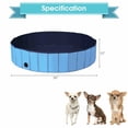 thumbnail image 2 of Gymax 55'' Foldable Dog Pet Pool Kiddie Bathing Tub Indoor Outdoor Portable Leakproof, 2 of 10