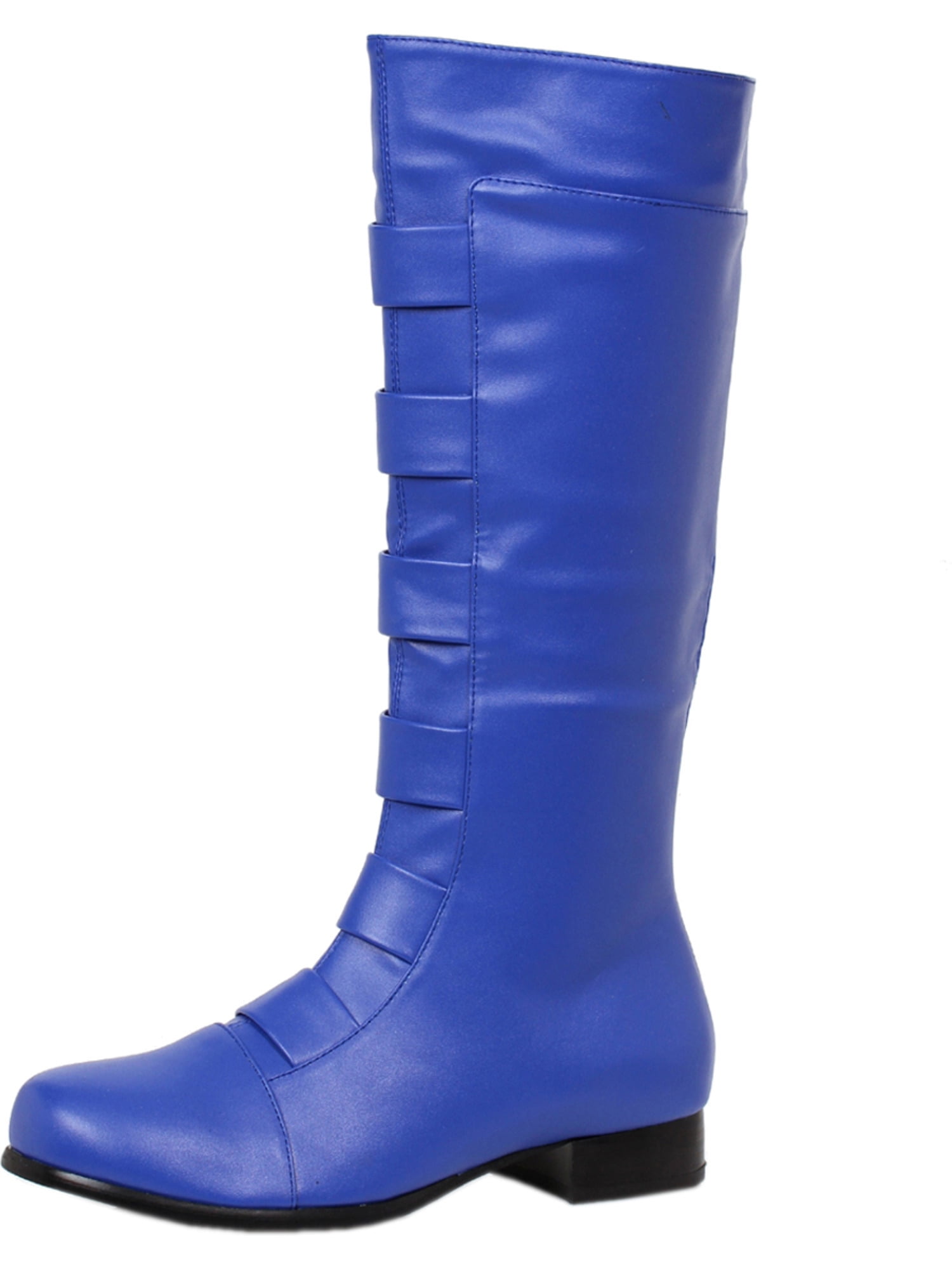 light blue knee high boots