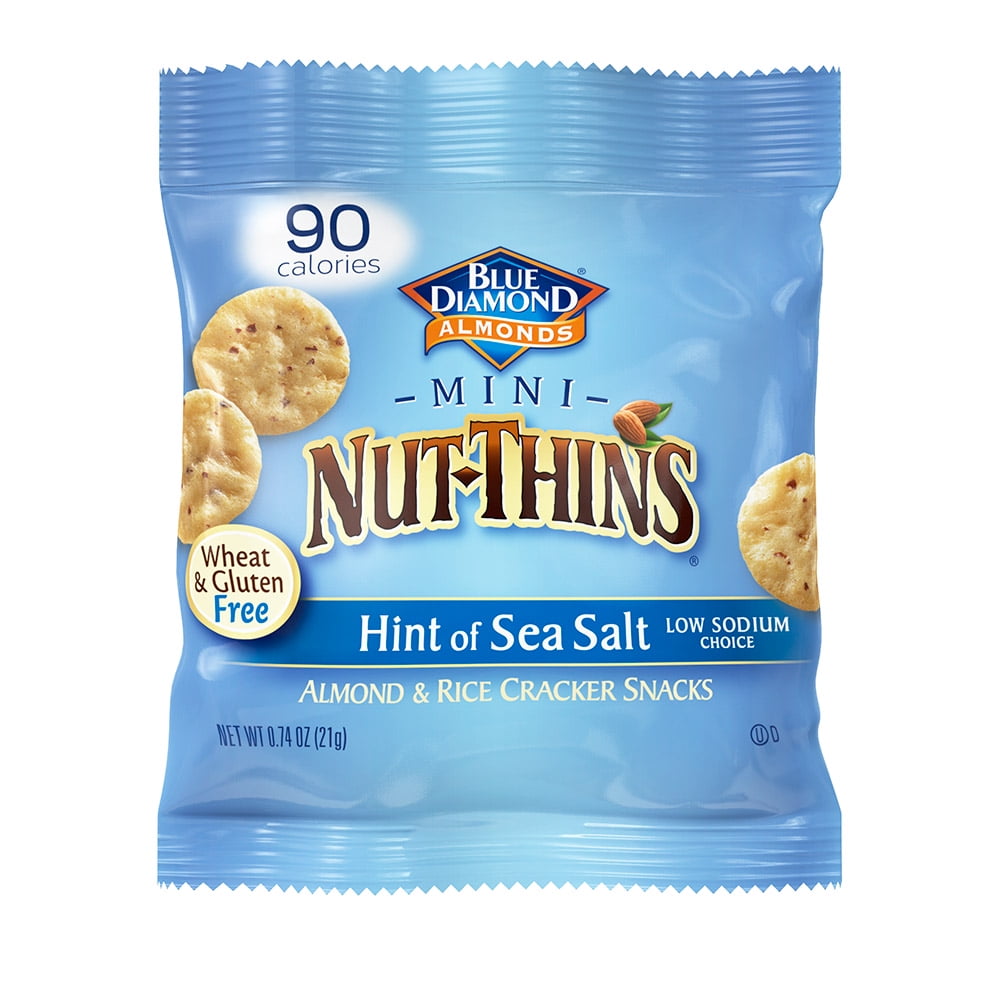 Nut Thins Minis, Gluten Free Crackers, Hint of Sea Salt, 90 Calorie