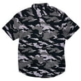 thumbnail image 2 of Levi's Men's Camarillo Camo Short Sleeve Button Up Shirt (Small, Black/Purple Camo), 2 of 3