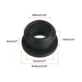 thumbnail image 2 of 4Pcs Snap Rubber Grommet Hole Plug Mount Dia 12mm ID 9mm H 10mm Seal Anti-Scratch for Cable Pipe Black, 2 of 5