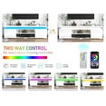 thumbnail image 6 of LED TV Stand for TVs up to 75" with Power Outlets, High Gloss Gaming Entertainment Center Media Console with Sound Bar Shelf, 6 of 9