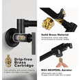 thumbnail image 2 of Wowow Pot Filler Kitchen Faucet, Oil Rubbed Bronze Folding Stretchable Faucet, 2 of 7