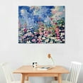 thumbnail image 3 of Nawypu  Flowers Wall Art Pink Elegant Painting Modern Abstract Colorful Floral Landscape Picture Canvas Rustic Wildflowers Large Framed Artwork for Bathroom Living Room Bedroom Home Office, 3 of 5