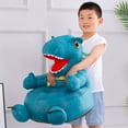 thumbnail image 4 of Lubelski Children Sofa Seat Soft Cloth Case Removable & Washable Cartoon Dinosaur Animal Sofa Plush Chair Protective Case, 4 of 8