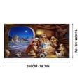 thumbnail image 2 of Qocolhg 59x78 Inch Christmas Garage Door Banner Large Christmas Backdrop Decorations with Rope Christmas Door Decor Holiday Vinyl Cover Garage Banner for Outdoor Christmas Garage Door, 2 of 2