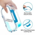 thumbnail image 3 of Glass Meal Prep Containers Set of 12 Food Storage Containers for Lunches, Dishwasher Safe, Blue, 3 of 4