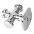 thumbnail image 2 of Marine Single Cross Bollard Mooring Bitt Cleat 316 Stainless Steel 62x63x83mm Deck Hardware for Boat, 2 of 3