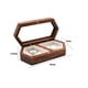 thumbnail image 2 of Caja De Anillo Doble De Madera De Compromiso Transparente, 2 of 4