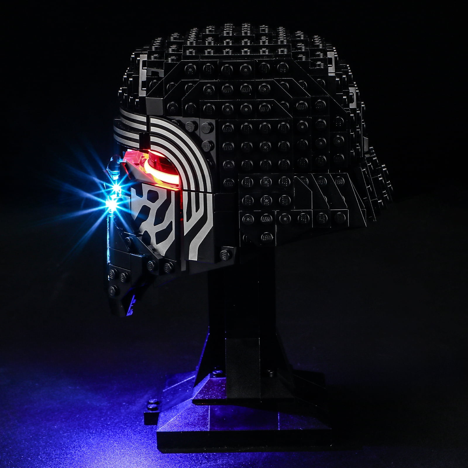 QC Ltbrcik Led Light Kit Lighting Set Compatible With The Lego Kylo Ren Helmet 75415 Building Blocks Without Lego Set