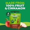 thumbnail image 4 of GoGo squeeZ No Sugar Added Apple Cinnamon Applesauce Pouches, 3.2 oz (4 Pack), 4 of 16