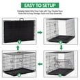 thumbnail image 5 of YRLLENSDAN,Dog Crates for large Dogs,large Dog Kennel Indoor,Wire Dog Crates,Collapsible Dog Crate,Crates for Dogs Indoor,48 Inch,Black, 5 of 7