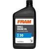 FRAM Conventional FRAM Small Engine Oil SAE 30W - 1 QT, 1 quart bottle, sold by bottle