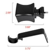 thumbnail image 4 of UTOPIA ALLEY Wall Mounted 3/4 Inch Curtain Rod - Curtain Rods For Windows 86 to 120 Inch, Adjustable Drapery Rods, Black Curtain Rods, Bedroom Curtain Rods, Tapestry Poles (Black, 86"-120"), 4 of 8