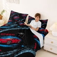 thumbnail image 3 of Erosebridal Red Racing Car Kids Queen Sheet Sets, Extreme Sport Bed Set, 4pcs, 3 of 5