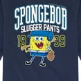 thumbnail image 3 of SpongeBob SquarePants - Spongebob Slugger Pants - Toddler And Youth Long Sleeve Graphic T-Shirt, 3 of 6
