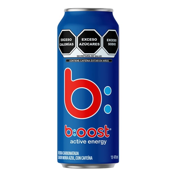 Bebida carbonatada boost sabor mora azul 470 ml