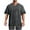 Dark Gray, variant on Styesk T Shirts for Man Men's Solid Color Casual Elasticity Sport Train Short Sleeved V Neck Shirts