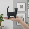 thumbnail image 3 of Notakia Small Animal Statues Home Decor Modern Style Decorative Ornaments for Living Room, Bedroom, Office Desktop, Cabinets （Black Cat）, 3 of 18