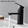 thumbnail image 4 of Bathroom Sink Faucet 1 Hole, Single Handle Faucet Hot And Cold Water Mixer Tap Lavatory Vanity Sink Faucet, Black, 4 of 10