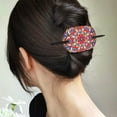 thumbnail image 6 of FLOPESN 5Pcs DIY Mandala Wooden Diamond Oval Hair Clips,Hairpin Leather Long Fixed Tie Accessories Hairpin for Women, 6 of 11