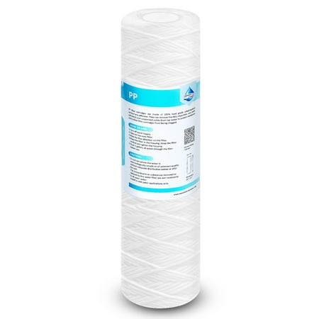 

Membrane Solutions 1 Micron 10 x2.5 Sediment Water Filter Replacement Cartridge for Any Water Filter System & Water Softener 1 Pack