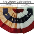 thumbnail image 5 of In the Breeze 3678 — Stars and Stripes Pleated Fan Bunting, Antiqued/Tea-Stained, 2' x 4', 5 of 5