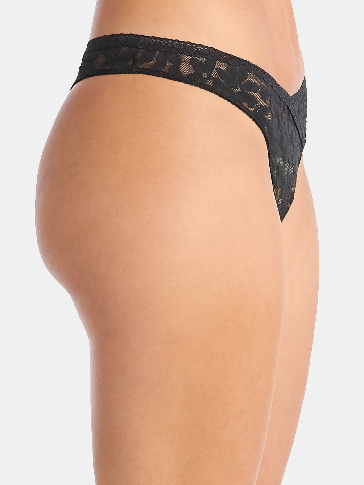 No Boundaries Women's Crossover Lace Thong Panty, Sizes XS to XXXL