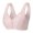 Pink, variant on Women Bras Lace Fashion Thin Style Ventilate Front Buckle Bra Without Steel Rim Uunderwire Bras for Women Pink L