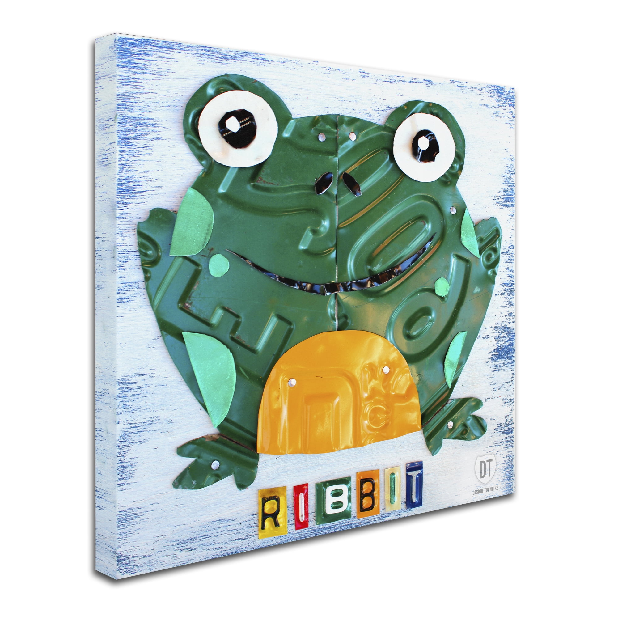 Trademark Fine Art 'Ribbit the Frog' Canvas Art by Design Turnpike