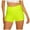 Green, variant on Lroveb Yoga Shorts for Women, High Waisted Athletic Workout Shorts, Hip Stretch Running Fitness Pants Wrinkled Biker Shorts Black