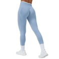 thumbnail image 2 of CCRFTGI Leggings for Women Butt Lifting High Waisted Booty Scrunch Gym Yoga Pants Sport Active Leggings Athletic Outdoor Tummy Control quick-dry Compression Leggings Light Blue L, 2 of 5