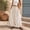 Beige, variant on Womens High Rise Smocked Waist Wide Leg Harem Trousers barrel harem pants casual everyday commute beach lounge bottoms Beige M