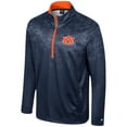thumbnail image 2 of Men's Colosseum  Navy Auburn Tigers The Machine Half-Zip Jacket, 2 of 3