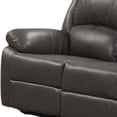 thumbnail image 5 of Lizzy Loveseat, Manual Reclining 60 Inch, Pillow Top Arms, Gray Leather, 5 of 7