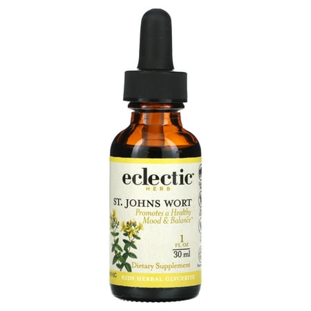 Eclectic Herb Kids Herbal Glycerite, St. John's Wort, 1 fl oz (30 ml)