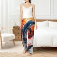thumbnail image 6 of Lsque Sunset Ocean Watercolor Dolphin Print Women's Pajama Pants, Lounge Pant - Comfortable Home Wear,Elastic Waistband, Stylish Design-Small, 6 of 9