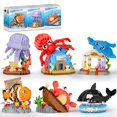 thumbnail image 1 of Set de construcción IBLOTIME de animales marinos, 2325 piezas, con 6 figuras, 14+, 1 of 5
