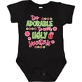 thumbnail image 3 of Inktastic Too Adorable to Wear Ugly Sweaters Boys or Girls Baby Bodysuit, 3 of 5